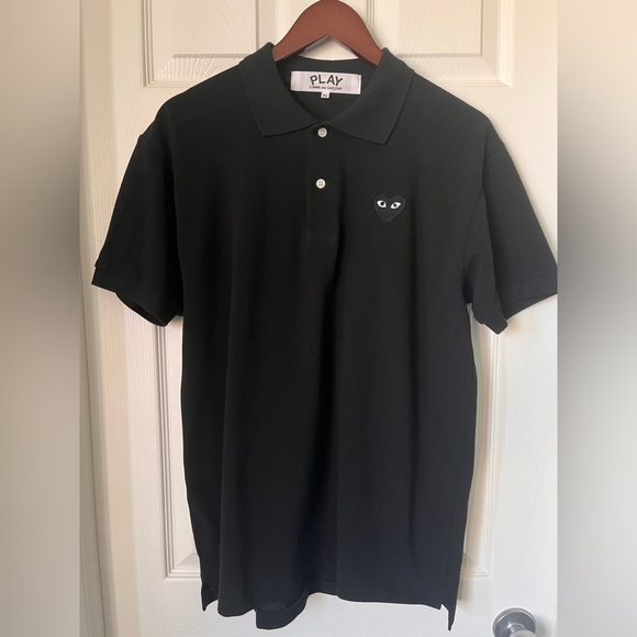 Mens Comme Des Garçons Cotton Heart Polo Shirt XL - Picture 5 of 9